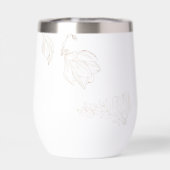 Moderne Botanische Gouden Natuur Bloemenbruiloft (Achterkant)