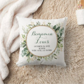 Moderne botanische grasmaaier met grote Baby geboo Kussen (Deken)