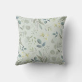 Moderne botanische grasmaaier met grote Baby geboo Kussen (Achterkant)