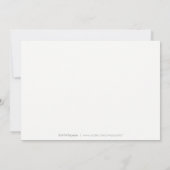 Moderne, botanische groen-roestvast, behalve de da save the date (Achterkant)