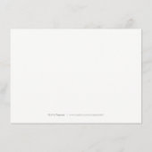 Moderne botanische groen rustieke accommodatie informatiekaartje (Achterkant)