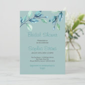 Moderne botanische groene bladeren Groene Vrijgeze Kaart (Staand voorkant)