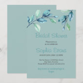 Moderne botanische groene bladeren Groene Vrijgeze Kaart (Voorkant / Achterkant)