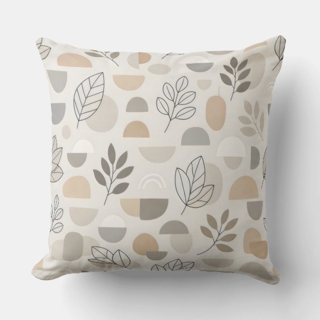 Moderne Botanische Harmonie Kussen (Voorkant)