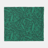 Moderne Botanische Impressies Inpakpapier Fleece Deken (Voorkant (Horizontaal))