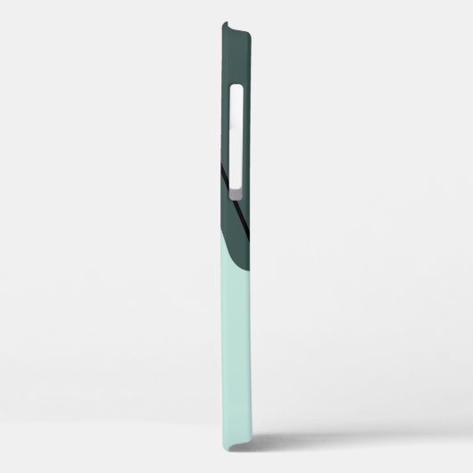 Moderne botanische iPhone Case (Achterkant / Links)