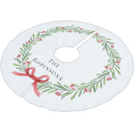 Moderne botanische kerstkrans  kerstboom rok