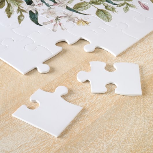 Moderne  botanische konijnenpuzzel legpuzzel (Zijkant)