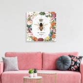 MODERNE BOTANISCHE KONINGBEDRIJF CANVAS AFDRUK (Insitu (Woonkamer))