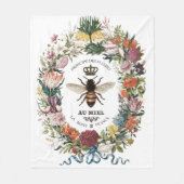 MODERNE  BOTANISCHE KONINGBEDRIJF FLEECE DEKEN (Voorkant)