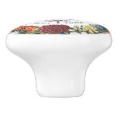 MODERNE  BOTANISCHE KONINGBEDRIJF KERAMISCHE KNOP (Zijkant)