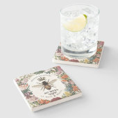 MODERNE  BOTANISCHE KONINGBEDRIJF STENEN ONDERZETTER (Zijkant)