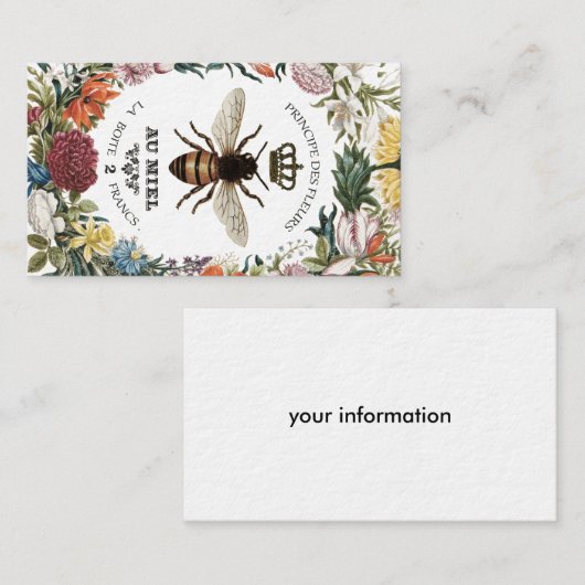 MODERNE  BOTANISCHE KONINGBEDRIJF VISITEKAARTJE (Voorkant / Achterkant)