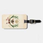 Moderne  botanische koningin bagagelabel (Voorkant horizontaal)