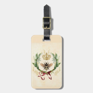 Moderne botanische koningin bagagelabel