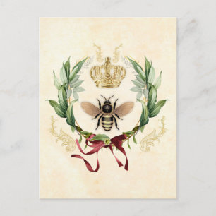 Moderne  botanische koningin briefkaart