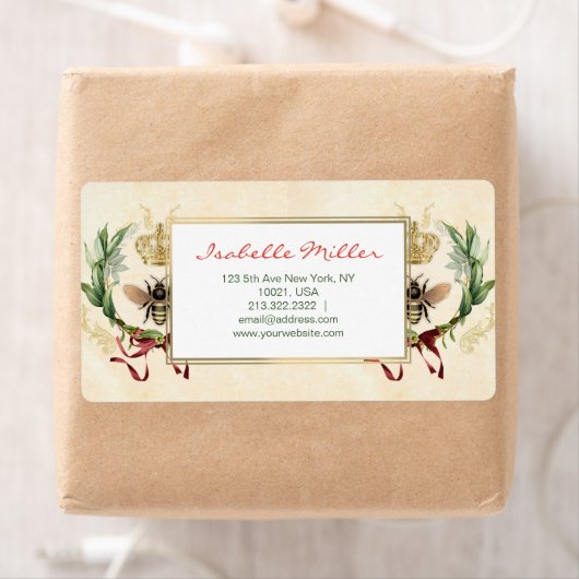 Moderne  botanische koningin etiket (Insitu)