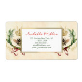 Moderne  botanische koningin etiket (Voorkant)