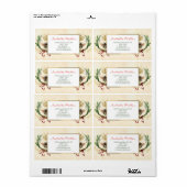 Moderne  botanische koningin etiket (Full Sheet)