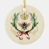 Moderne  botanische koningin keramisch ornament (Voorkant)