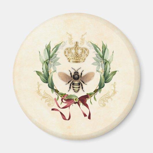 Moderne  botanische koningin magneet (Voorkant)