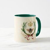 Moderne  botanische koningin mok (Voorkant rechts)