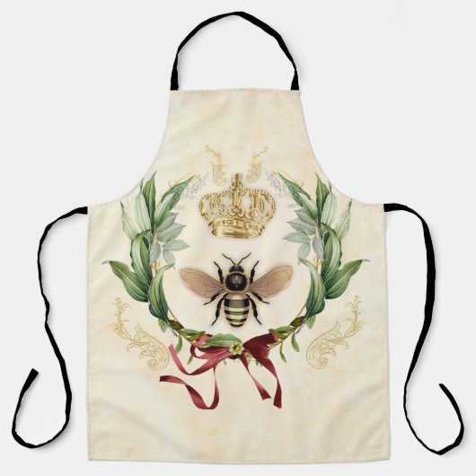 Moderne  botanische koningin schort (Voorkant)