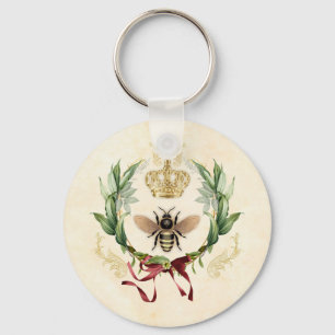 Moderne  botanische koningin sleutelhanger