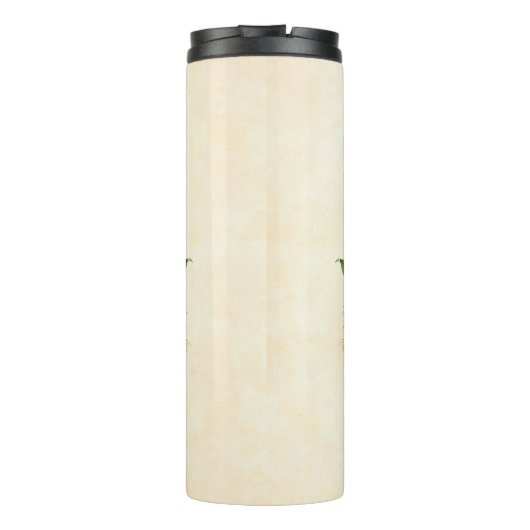 Moderne  botanische koningin thermosbeker (Achterkant)