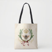 Moderne  botanische koningin tote bag (Voorkant)