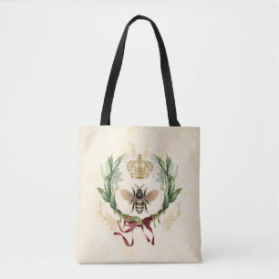 Moderne  botanische koningin tote bag