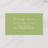 Moderne botanische koningin visitekaartje (Achterkant)