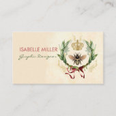 Moderne botanische koningin visitekaartje (Voorkant)