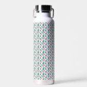 Moderne botanische kunst waterfles (Voorkant)