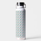 Moderne botanische kunst waterfles (Achterkant)