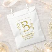 Moderne botanische letter B gepersonaliseerd Bedankzakje (Geknipt)