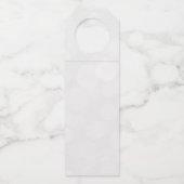 Moderne Botanische Lijnkunst Trouw Favoriet Bedank Flessenhanger (Achterkant)