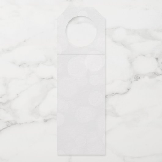 Moderne Botanische Lijnkunst Trouwgunst Bedankt Flessenhanger (Achterkant)