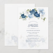 Moderne botanische mosterdblauw Vrijgezellenfeest Kaart (Voorkant / Achterkant)