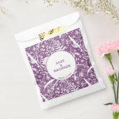 Moderne botanische Paarse Bedankzakje (Gezegeld)