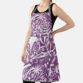 Moderne botanische Paarse Schort (Insitu)