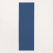 Moderne botanische palmbomen op blauw gepersonalis yogamat (Achterkant)