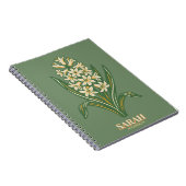 Moderne Botanische Pasen Blessings Notitieboek (Rechterzijde)