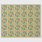 Moderne Botanische Pasen Wensen Cadeaupapier (Vlak)