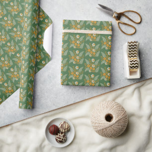 Moderne Botanische Pasen Wensen Cadeaupapier