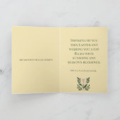 Moderne Botanische Pasen Zegeningen Kaart (Binnen)