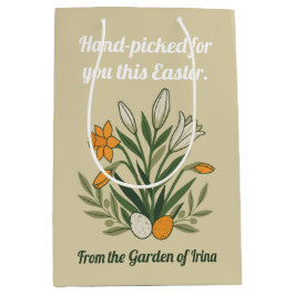 Moderne Botanische Pasen Zegeningen Medium Cadeauzakje