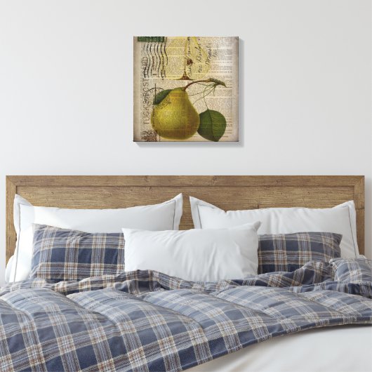 moderne  botanische print fruitpeer (Insitu (Slaapkamer))
