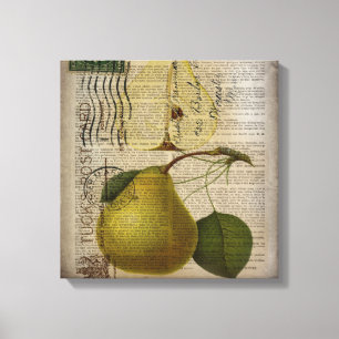 moderne  botanische print fruitpeer