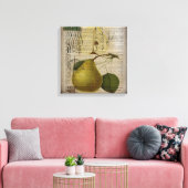 moderne  botanische print fruitpeer (Insitu (Woonkamer))